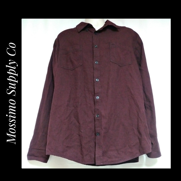 Men's Mossimo Supply Co Shirt Maroon Size XXL